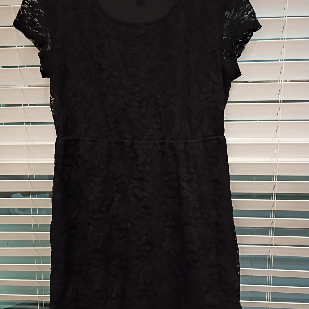 No Boundaries Black Lace Mini Dress
